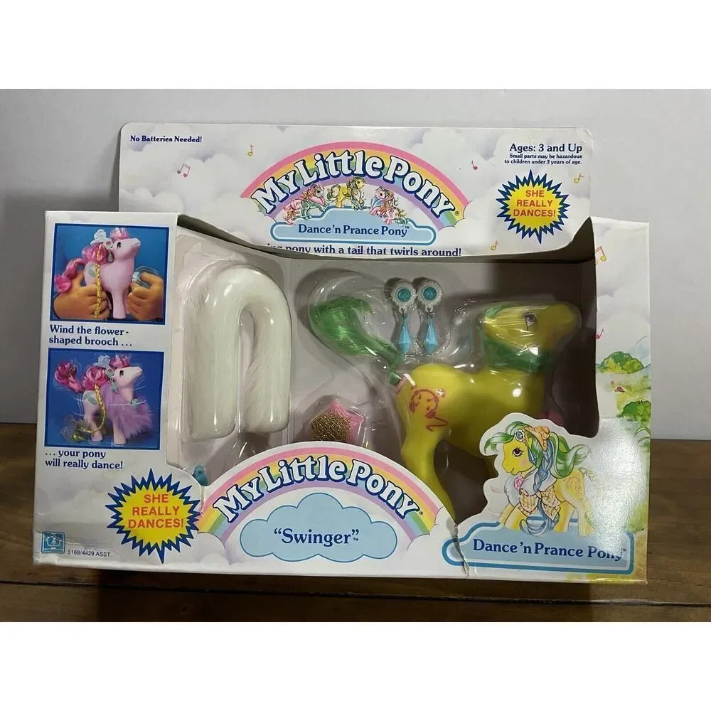 VINTAGE 1988 HASBRO G1 MY LITTLE PONY MLP DANCE N PRANCE SWINGER FACTORY SEALED
